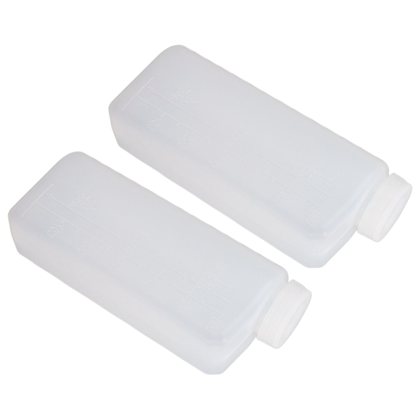 2PCS 600ML 2 Stroke Oil Petrol Fuel Mix Bottle Professional Oil Mixing Bottle Container for Chainsaw Ironing Machine