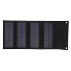40W 4 Fold Solar Panel Charging Bag Folding Bag Foldable Monocrystalline Solar Panel Charger for Outdoor Camping Hiking Emergency Charging Black