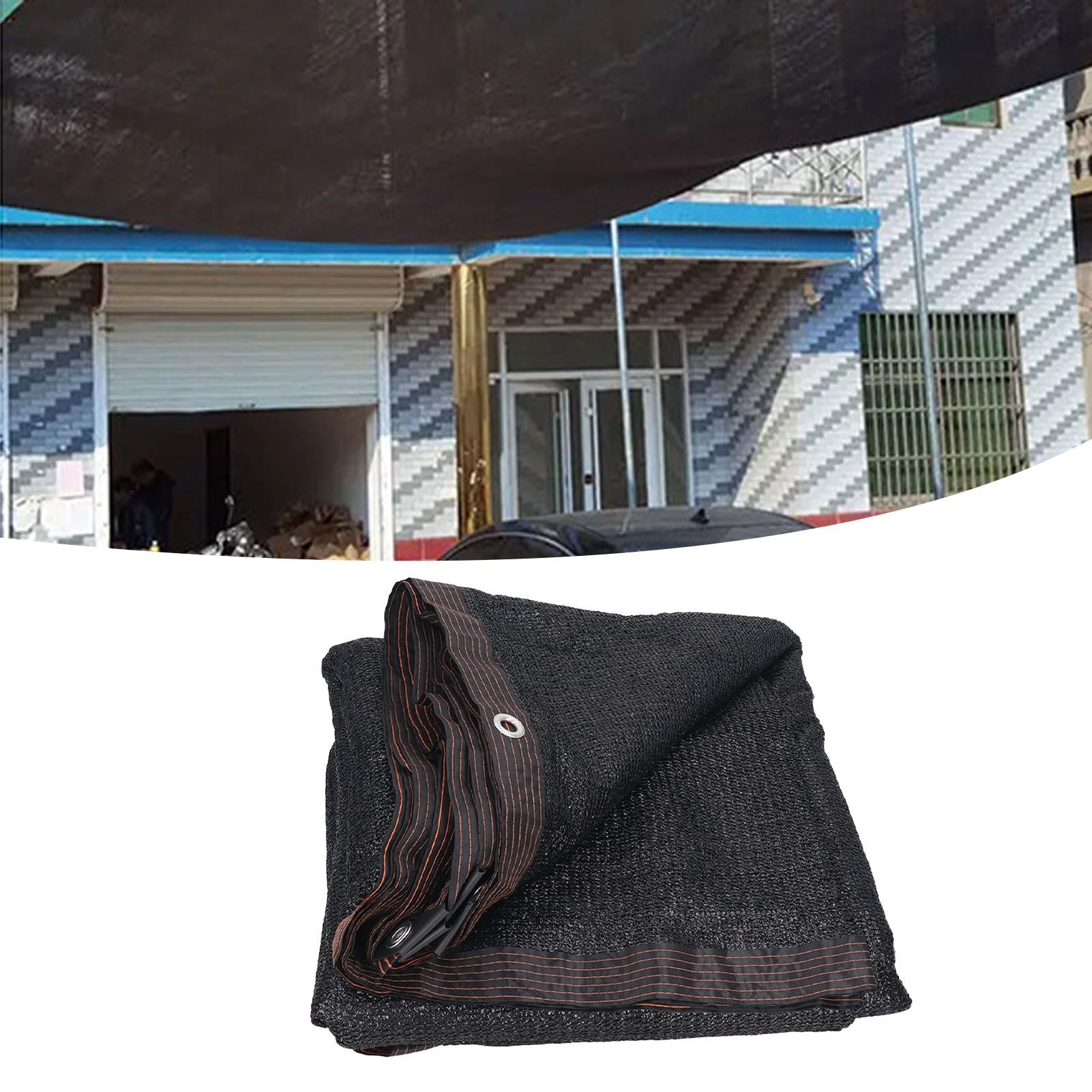 Sun Shade Sail UV Proof Anti Aging Breathable Rain Proof Portable Sun Sail for Greenhouse Orchard Garage 3 X 4m