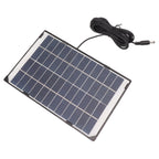 6W 12V Polycrystalline Silicon Solar Panel 6W 12V DC5521 Camera Solar Panel Outdoor Home Surveillance Lighting Charger