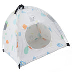 Pet Tent Cartoon Print Detachable Washable Portable Cat Tents for Cats Puppy Small Pets