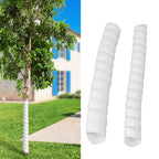 Tree Trunk Protector Plastic Spiral Tree Guard Tree Bark Protector Tube Wraps to Protect Saplings Plants From Deer Rabbit Rodents Mowers 2pcs