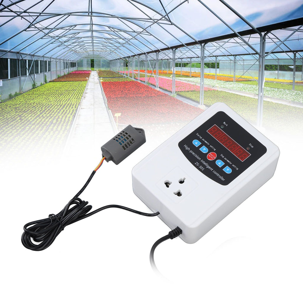 1500W Digital Humidity Controller LCD Display Humidistat Plastic Timing Air Humidity Controller for Home Farm Greenhouse AU Standard 220V