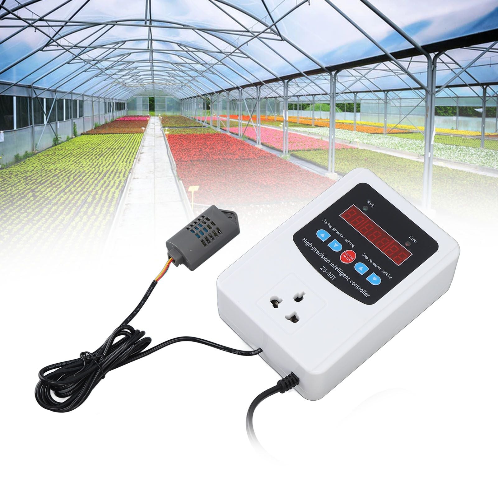 1500W Digital Humidity Controller LCD Display Humidistat Plastic Timing Air Humidity Controller for Home Farm Greenhouse AU Standard 220V