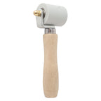 Silicone Seam Tester Bearing Design Ergonomic Detachable Smoothing Seam Roller Tool for PVC Roofing Tape Gray Width 45mm/1.8in