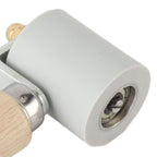 Silicone Seam Tester Bearing Design Ergonomic Detachable Smoothing Seam Roller Tool for PVC Roofing Tape Gray Width 45mm/1.8in