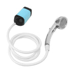 Portable Shower Camping Shower 3 Gears Adjustable Outdoor Camp Shower Pump Electric Rechargeable Portable Camping Shower Blue