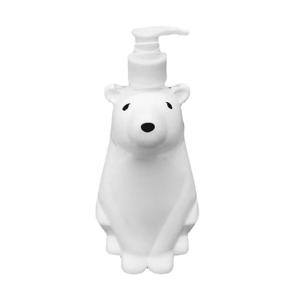 Soap Dispenser Bottle Cute Bear Shape Large Capacity Pump Dispenser Bottle for Bathroom Kitchen S (8.5x19cm/3.3x7.5in) (300ML)