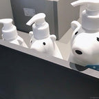 Soap Dispenser Bottle Cute Bear Shape Large Capacity Pump Dispenser Bottle for Bathroom Kitchen S (8.5x19cm/3.3x7.5in) (300ML)