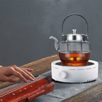 Silent Electric Tea Stove Small Ceramic Hot Plate for Boiling Water Making Coffee Knob Adjustment CN Plug