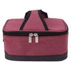 USB Heating Insulation Bag Portable Electric Heating Food Container Constant Temperature Heating Bag for Outdoor Wine Red