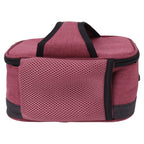 USB Heating Insulation Bag Portable Electric Heating Food Container Constant Temperature Heating Bag for Outdoor Wine Red