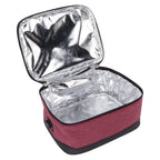 USB Heating Insulation Bag Portable Electric Heating Food Container Constant Temperature Heating Bag for Outdoor Wine Red