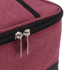 USB Heating Insulation Bag Portable Electric Heating Food Container Constant Temperature Heating Bag for Outdoor Wine Red