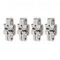 4Pcs Mini Zinc Alloy Cross Hidden Hinge 180 Degree Swing Jewelry Box Invisible Hinge