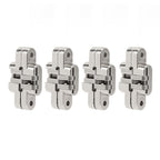 4Pcs Mini Zinc Alloy Cross Hidden Hinge 180 Degree Swing Jewelry Box Invisible Hinge