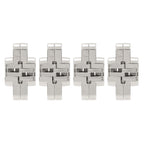 4Pcs Mini Zinc Alloy Cross Hidden Hinge 180 Degree Swing Jewelry Box Invisible Hinge