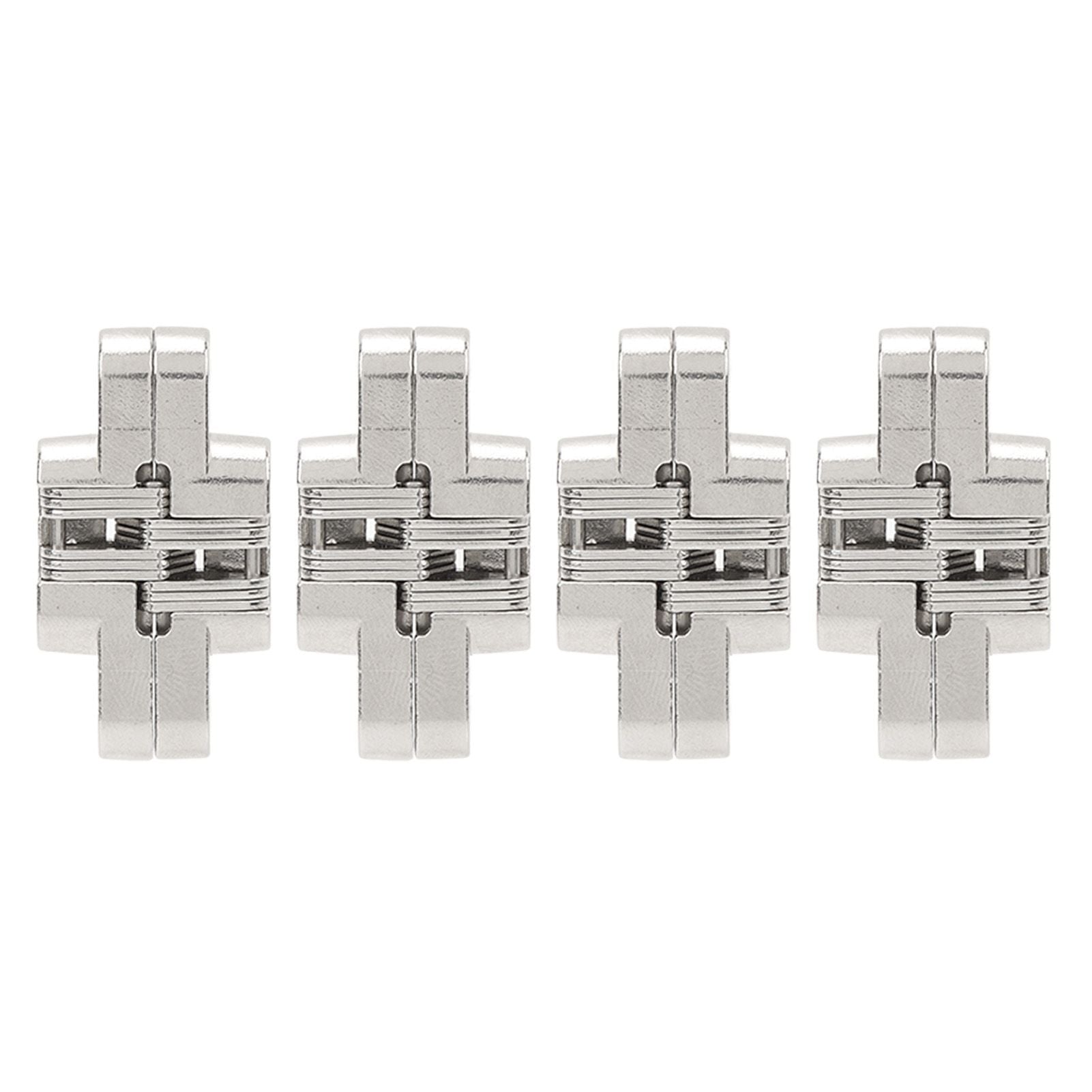 4Pcs Mini Zinc Alloy Cross Hidden Hinge 180 Degree Swing Jewelry Box Invisible Hinge