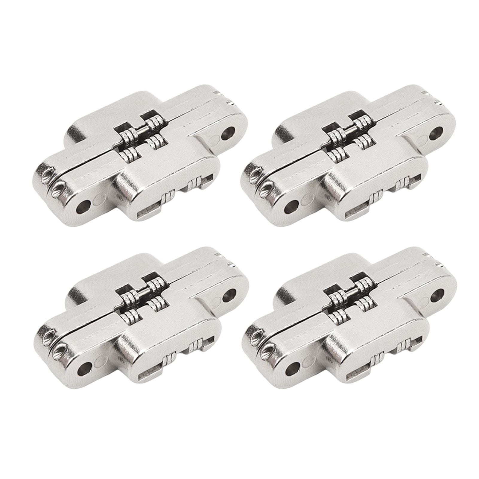4Pcs Mini Zinc Alloy Cross Hidden Hinge 180 Degree Swing Jewelry Box Invisible Hinge