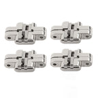 4Pcs Mini Zinc Alloy Cross Hidden Hinge 180 Degree Swing Jewelry Box Invisible Hinge