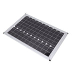 100W 18V Solar Panel Battery Charger Kit Monocrystalline Silicon Solar Panel with Dual USB Controller for Car RV Marine Boat