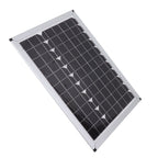100W 18V Solar Panel Battery Charger Kit Monocrystalline Silicon Solar Panel with Dual USB Controller for Car RV Marine Boat