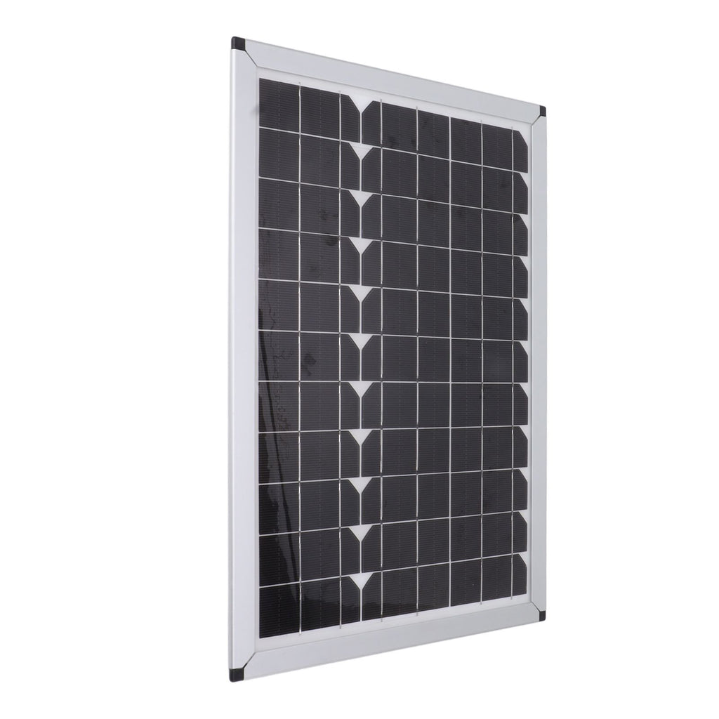 100W 18V Solar Panel Battery Charger Kit Monocrystalline Silicon Solar Panel with Dual USB Controller for Car RV Marine Boat