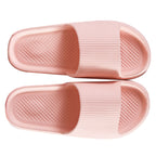 Bathroom Slippers Anti Slip Soft Thick Sole Integrated Light Weight Home Slippers Pink 40 41 (25cm/9.8in)