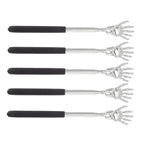 5Pcs Extendable Back Massager Stainless Steel Telescopic Portable Retractable Rear Back Scratcher
