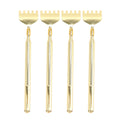 4PCS Extendable Back Scratcher Portable Stainless Steel Telescoping Back Scratcher for Massage
