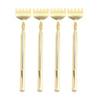 4PCS Extendable Back Scratcher Portable Stainless Steel Telescoping Back Scratcher for Massage