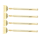 4PCS Extendable Back Scratcher Portable Stainless Steel Telescoping Back Scratcher for Massage