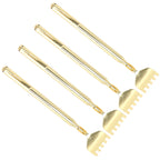 4PCS Extendable Back Scratcher Portable Stainless Steel Telescoping Back Scratcher for Massage