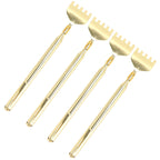 4PCS Extendable Back Scratcher Portable Stainless Steel Telescoping Back Scratcher for Massage