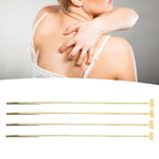 4PCS Extendable Back Scratcher Portable Stainless Steel Telescoping Back Scratcher for Massage