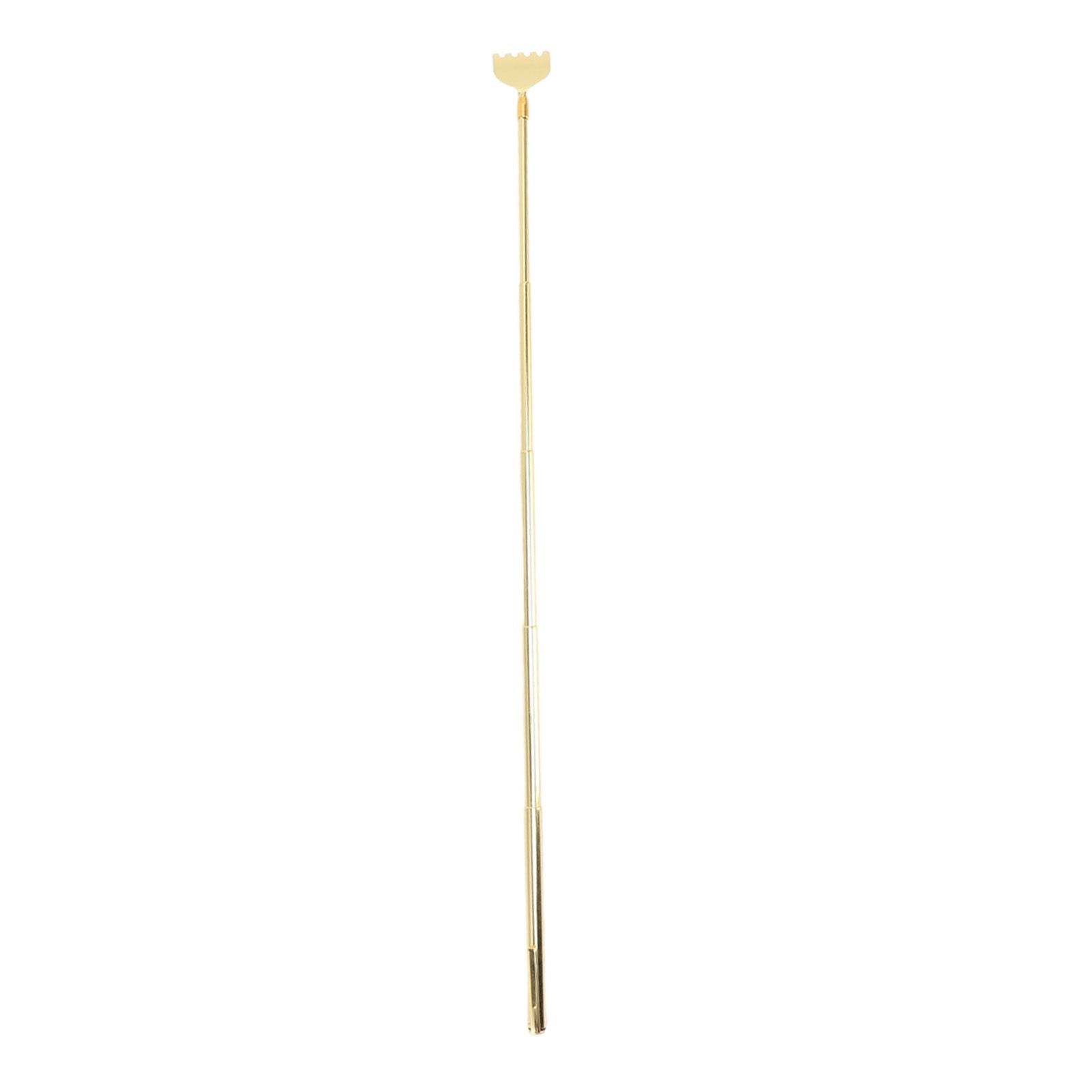 4PCS Extendable Back Scratcher Portable Stainless Steel Telescoping Back Scratcher for Massage