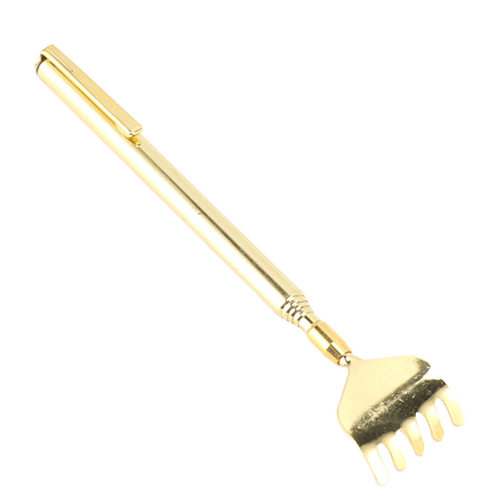 4PCS Extendable Back Scratcher Portable Stainless Steel Telescoping Back Scratcher for Massage