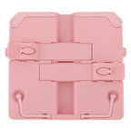 Reading Rack Foldable Portable Round Edges ABS Scratch Resistant Book Stand Holder for School Library Pink