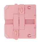 Reading Rack Foldable Portable Round Edges ABS Scratch Resistant Book Stand Holder for School Library Pink