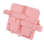 Reading Rack Foldable Portable Round Edges ABS Scratch Resistant Book Stand Holder for School Library Pink