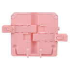 Reading Rack Foldable Portable Round Edges ABS Scratch Resistant Book Stand Holder for School Library Pink
