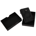 Card Wallet Soft Leather Large Capacity Lose Proof Multifunctional Men Wallet Gift Carbon Fiber Black