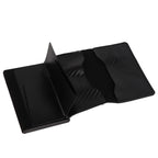 Card Wallet Soft Leather Large Capacity Lose Proof Multifunctional Men Wallet Gift Carbon Fiber Black