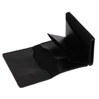 Card Wallet Soft Leather Large Capacity Lose Proof Multifunctional Men Wallet Gift Carbon Fiber Black