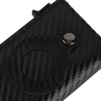 Card Wallet Soft Leather Large Capacity Lose Proof Multifunctional Men Wallet Gift Carbon Fiber Black