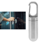 Keychain Tablet Holder Portable Waterproof Stainless Steel Tablet Case for Outdoor Camping Travel Mini