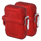2PCS Torch Lighter Case IP56 Waterproof Safe Portable Torch Lighter Cover for Outdoor Camping Travel Red