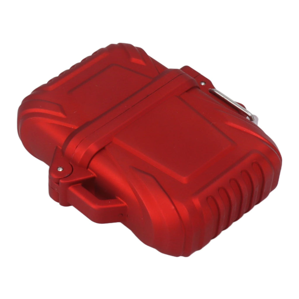 2PCS Torch Lighter Case IP56 Waterproof Safe Portable Torch Lighter Cover for Outdoor Camping Travel Red