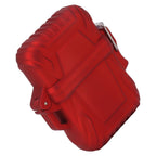 2PCS Torch Lighter Case IP56 Waterproof Safe Portable Torch Lighter Cover for Outdoor Camping Travel Red