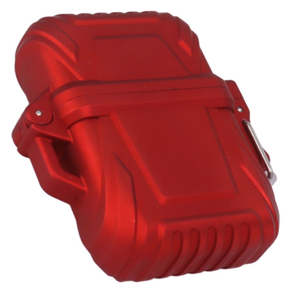 2PCS Torch Lighter Case IP56 Waterproof Safe Portable Torch Lighter Cover for Outdoor Camping Travel Red